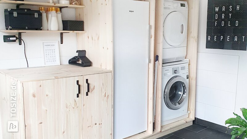 Die Umgestaltung meiner Waschküche mit einem lustigen DIY, by @homefreak.nl