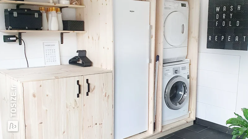 The makeover of my laundry room including fun DIY, by @homefreak.nl