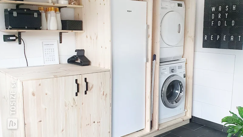 The makeover of my laundry room including fun DIY, by @homefreak.nl