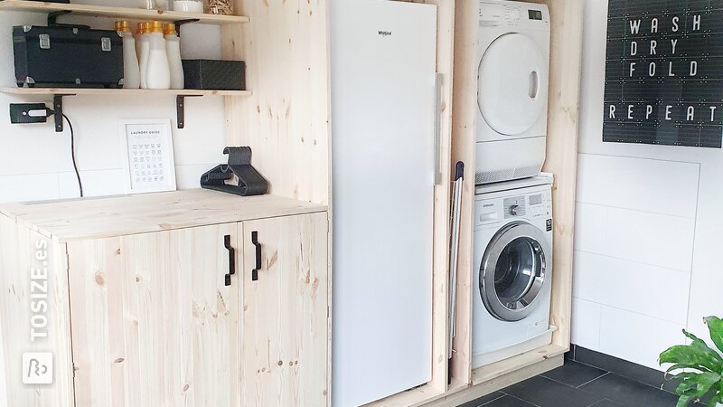 El cambio de imagen de mi lavadero, incluyendo un divertido bricolaje, por @homefreak.nl