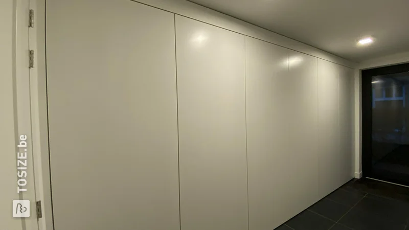 Super sleek cabinet doors for storage cabinet in the garage, by Hugo