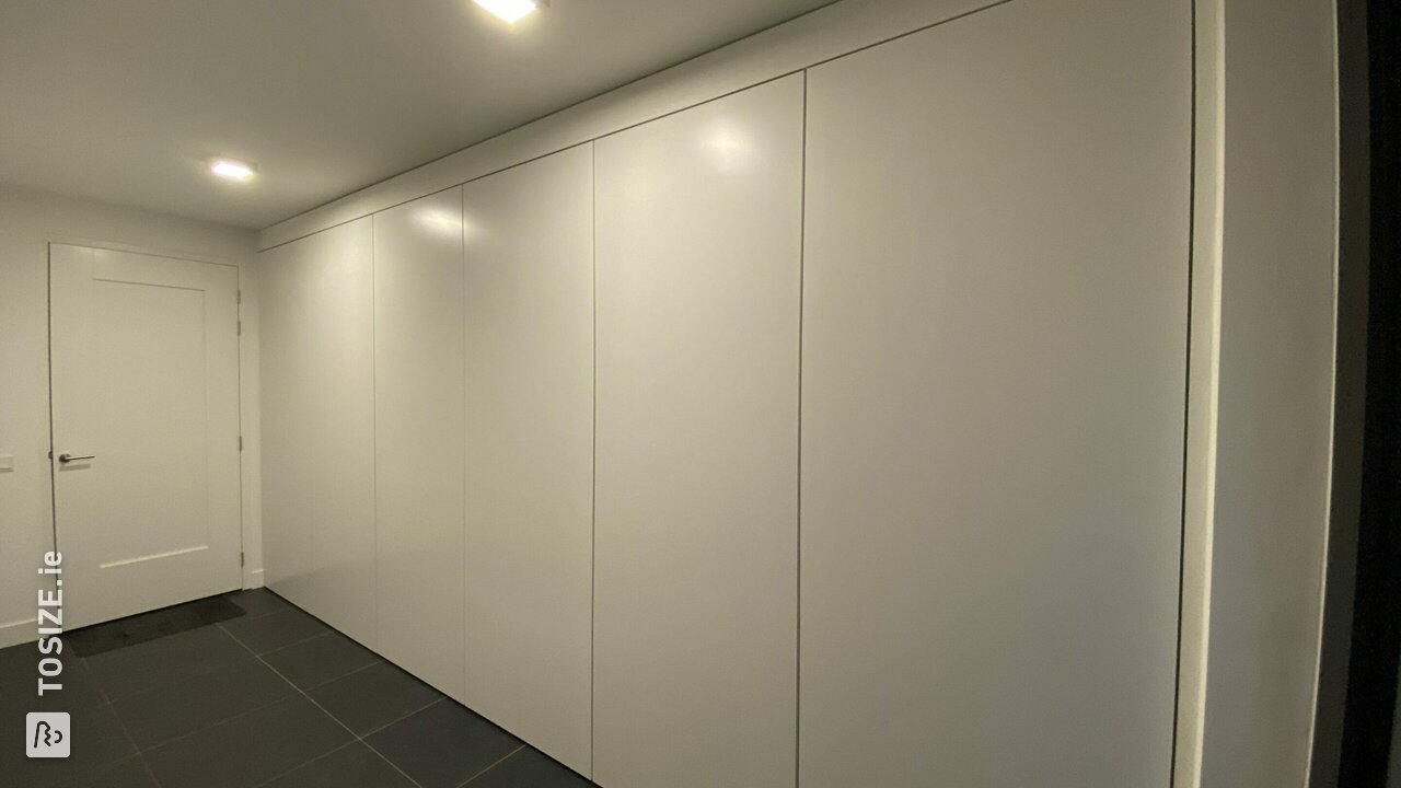 Super sleek cabinet doors for storage cabinet in the garage, by Hugo