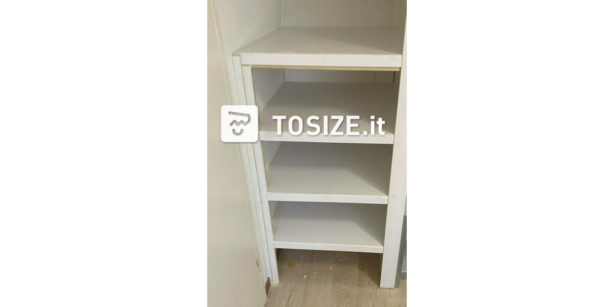 Lettino Per Bambini A Forma Di Casa 140x200 Cm - Legno Massello Con Ripiani, Sponde Di Protezione E Lavagna, Bianco