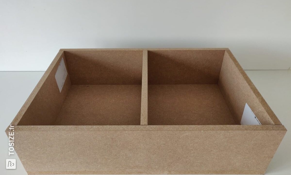 Plan de travail de cuisine en béton fait maison