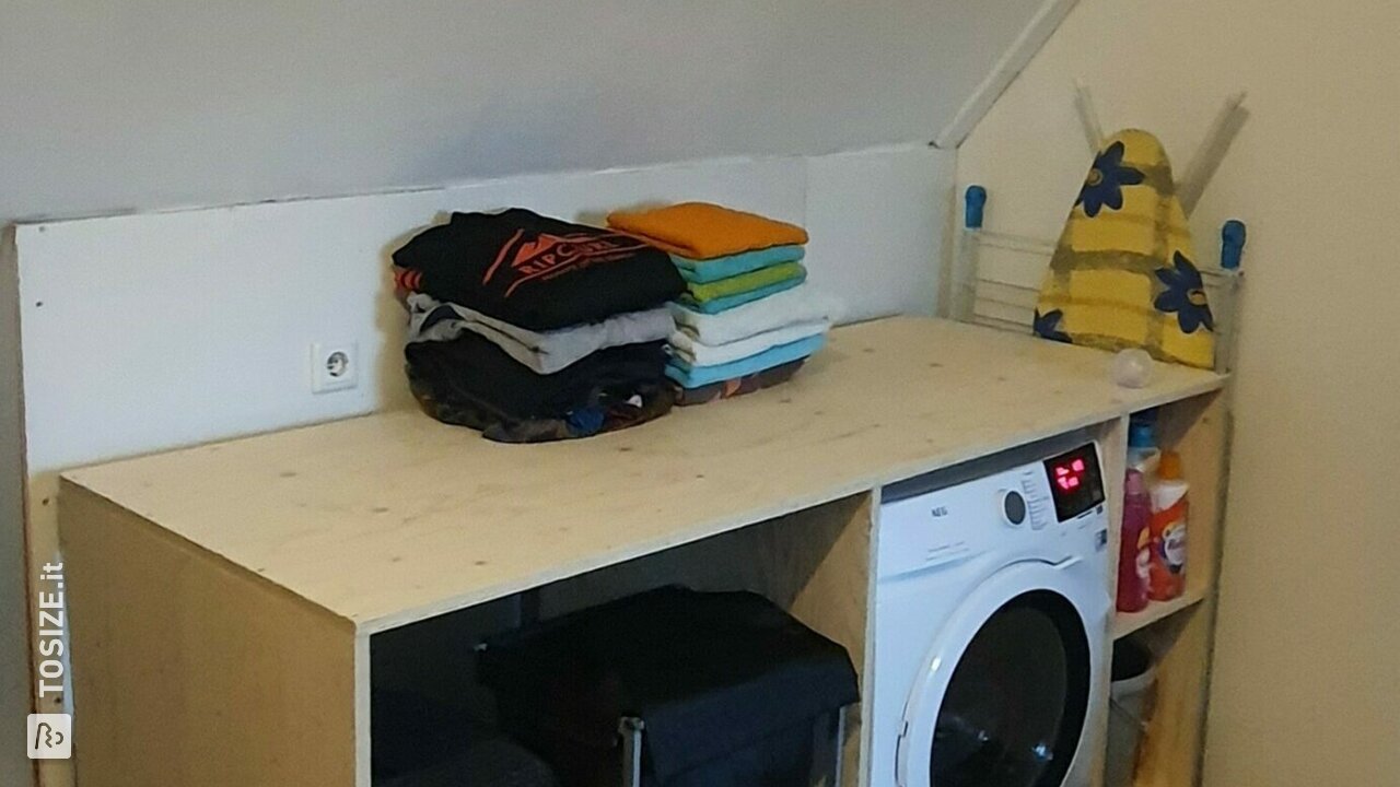 Rendi il lavaggio molto più facile con un mobile per lavatrice su misura! Di Arjaan