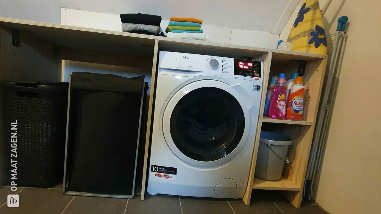 Maak wassen een stuk gemakkelijker met een wasmachine meubel op maat! Door Arjaan