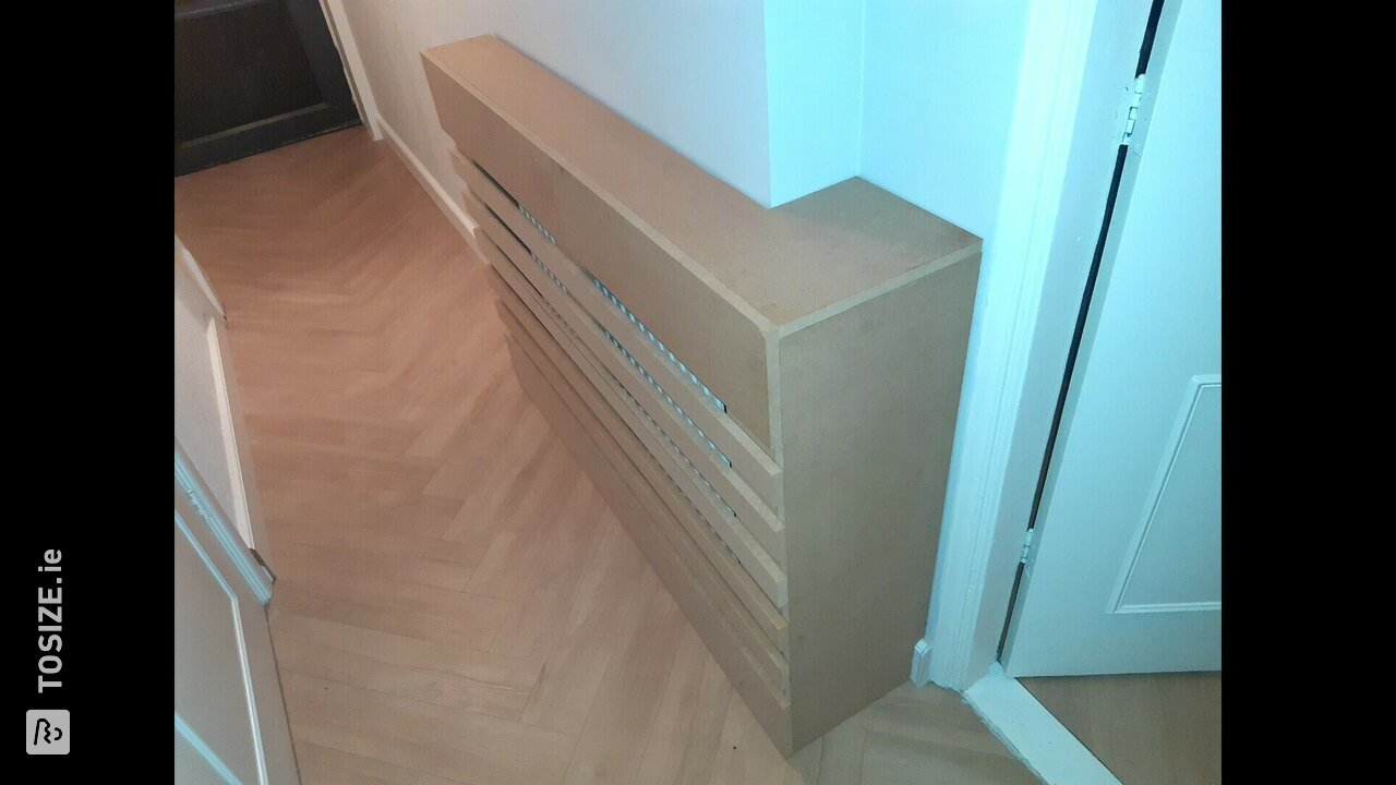DIY radiator conversion for the hall, by Kees Jan