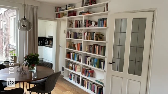 Custom built-in bookcase, by Rick