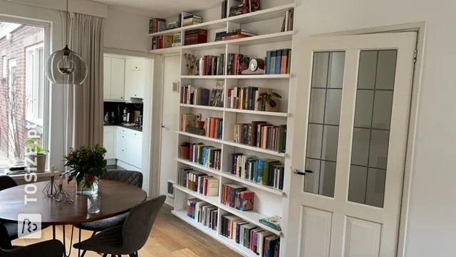 Built-in bookcase custom made by Rick