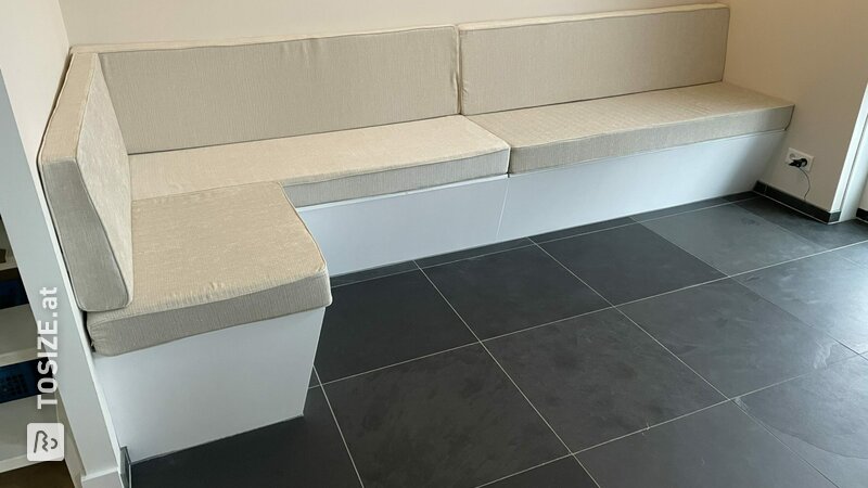 DIY Esstischbank mit Aufbewahrung aus MDF, von Wouter