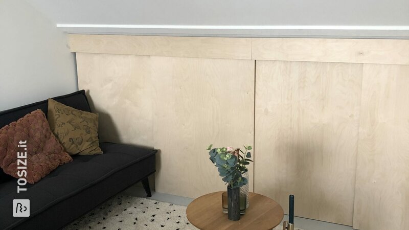 Paratie in soffitta in compensato, di Atty