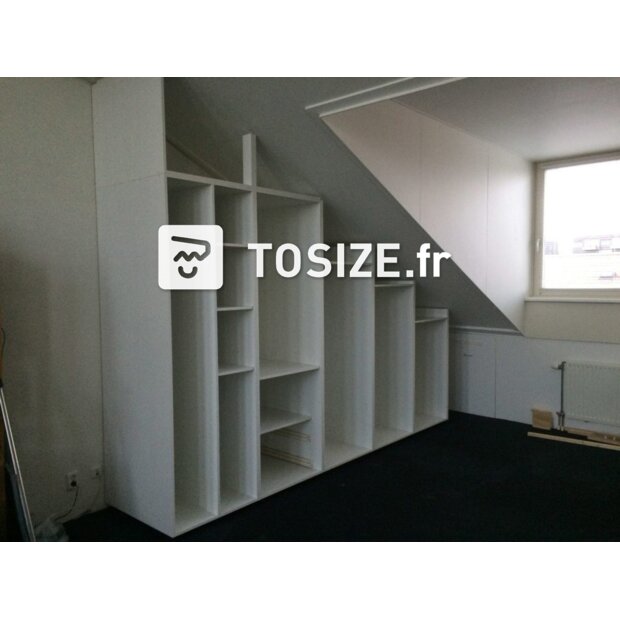 Armoire de rangement pour sous le toit mansardé, par Vincent TOSIZE.fr