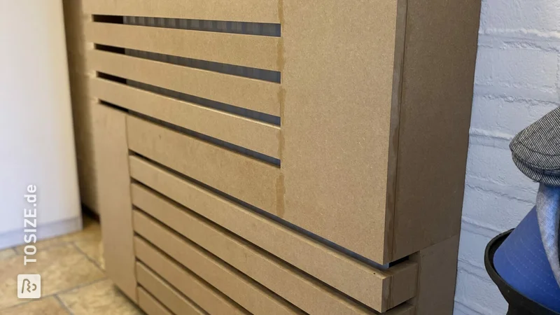 A radiator conversion made from MDF, by Henk