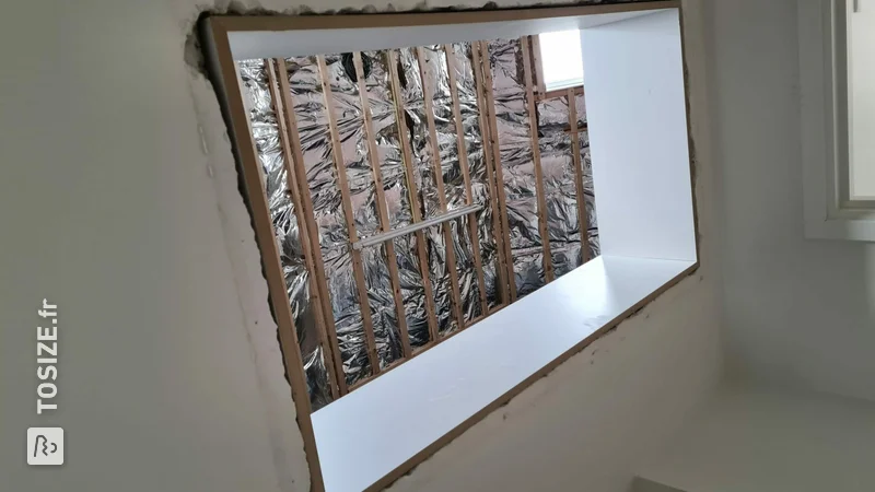 Finishing stairwell to attic, by Chris