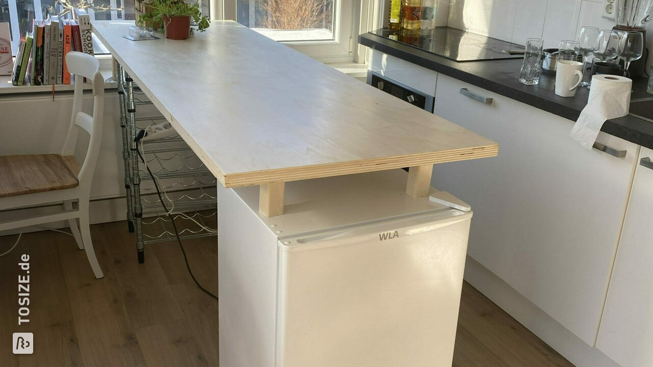 DIY Bar / Kücheninsel aus Sperrholz innen Pappel, von Josefien