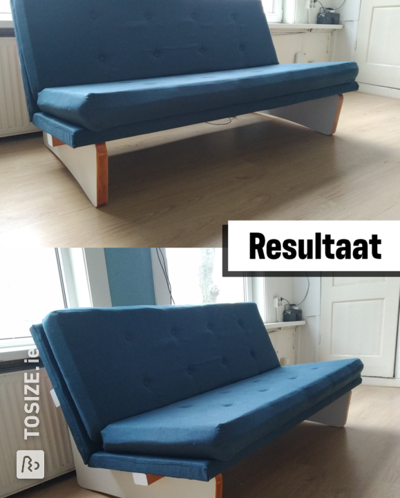 A self-made bench in the style of Artifort