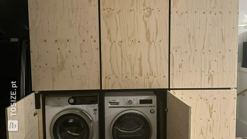 Conversion of washing machine and dryer from underlayment fins spruce, by Ralph