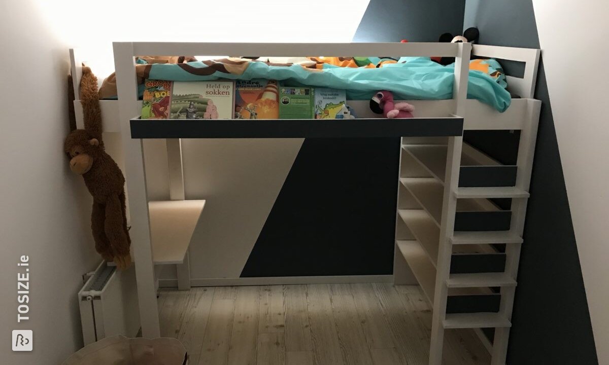 Make a loft bed yourself, Daniel went for it!