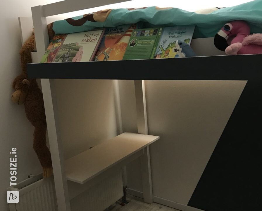 Make a loft bed yourself, Daniel went for it!