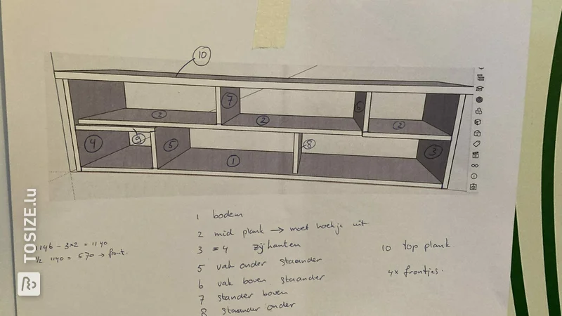 Eleganter DIY-Schlafzimmerschrank aus Sperrholz von Roelof