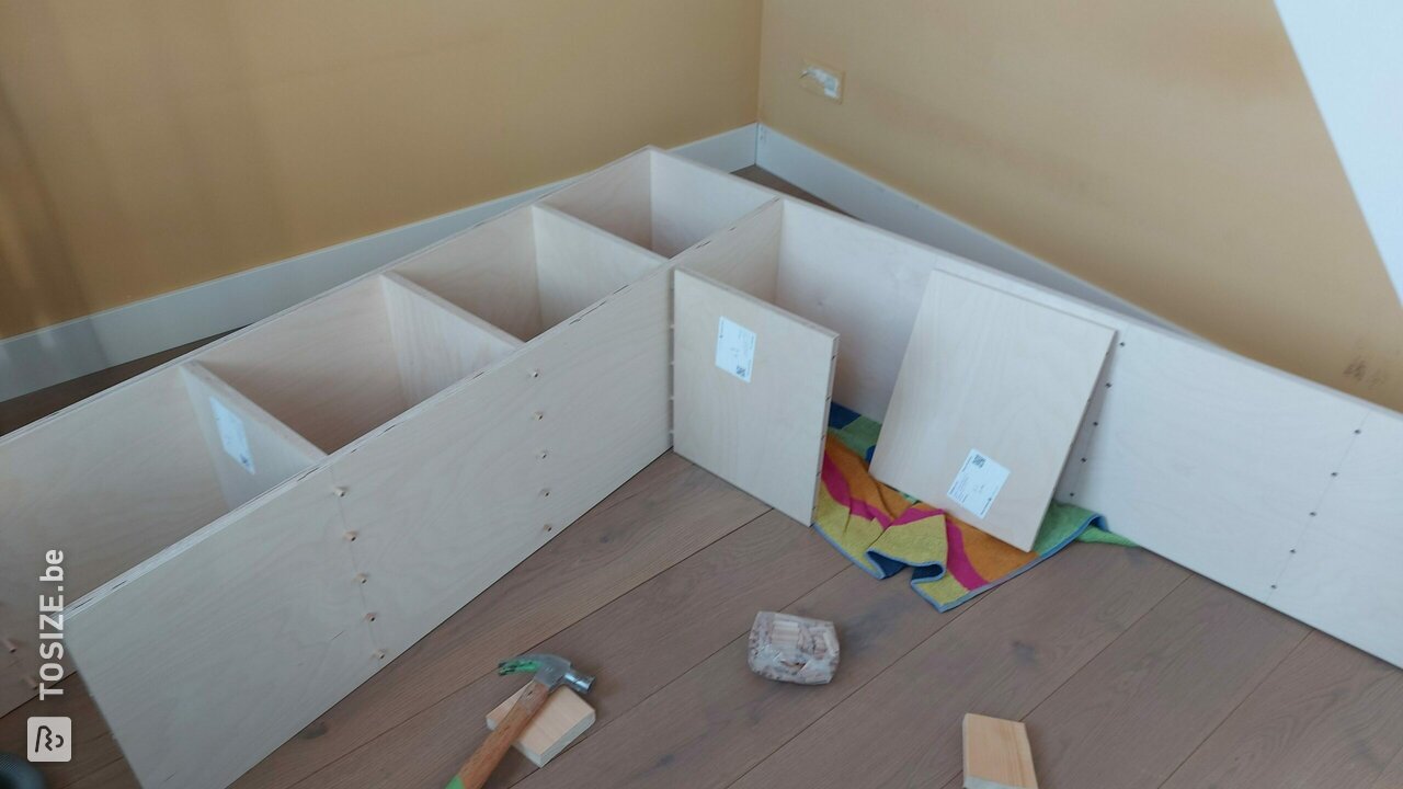 Trap kast van berkenmultiplex, door Wouter