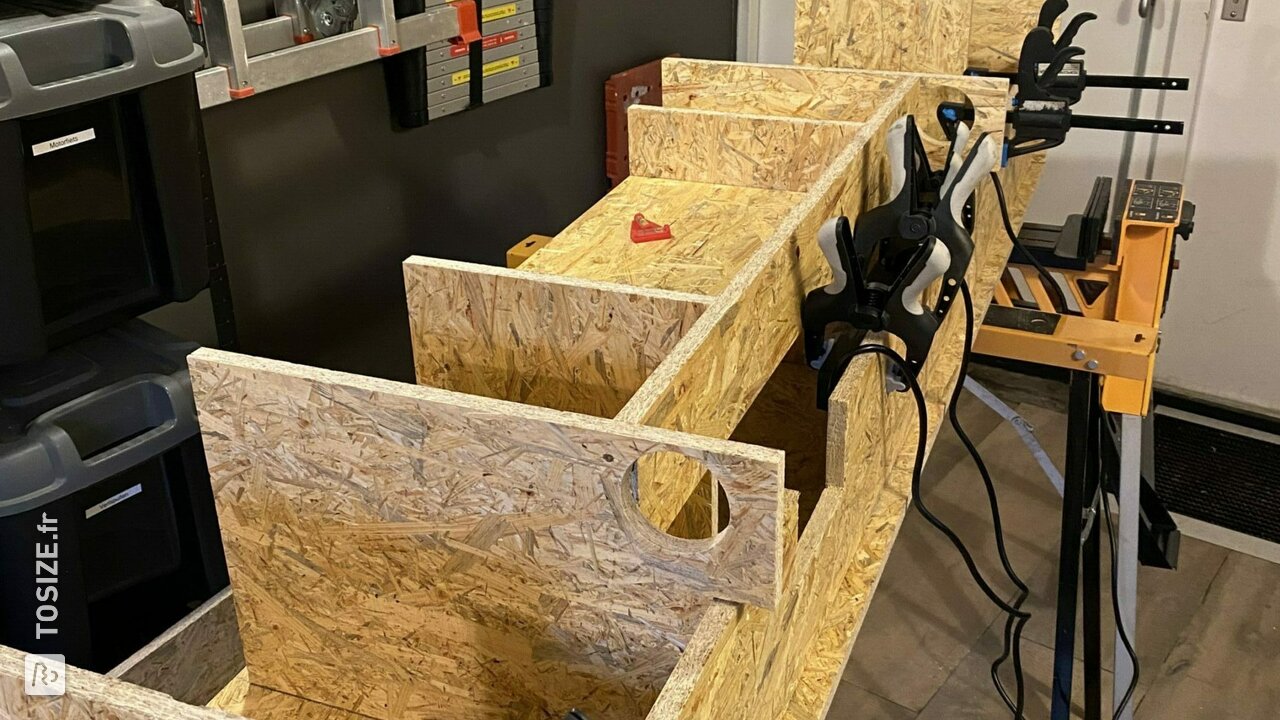 DIY: meuble TV robuste en OSB, par Jeroen
