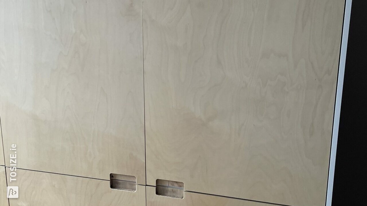 IKEA cabinet with Multiplex Birch Fronts, by Kevin
