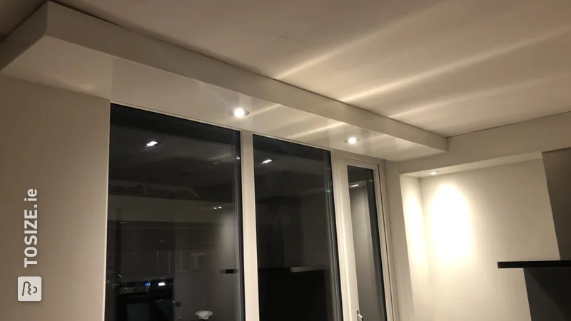 Ceiling finished with MDF cove
