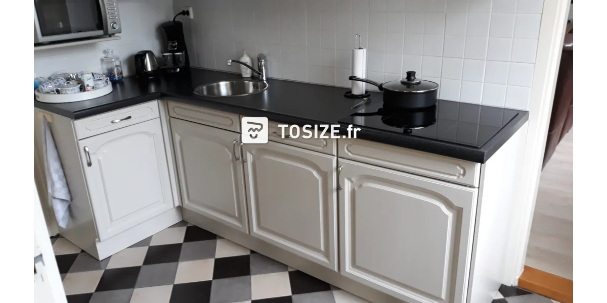 Remplacement des portes d'armoires de cuisine par du MDF TOSIZE.fr