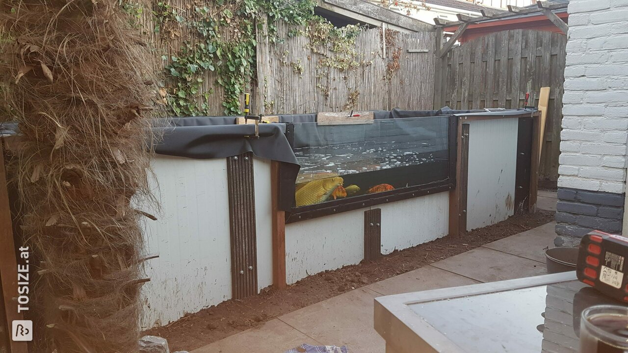 Moderne Teichbau-Verkleidung mit Sperrholz-Okoumé, von Robin