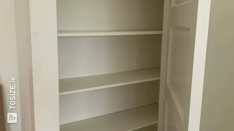 MDF built-in wardrobes for the nursery, by Rick