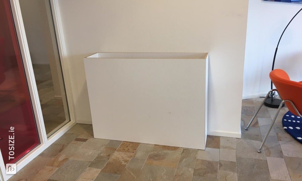 Planter made of melamine faced chipboard