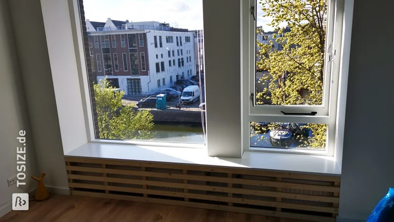 Radiator conversion with wide windowsill, by Guido