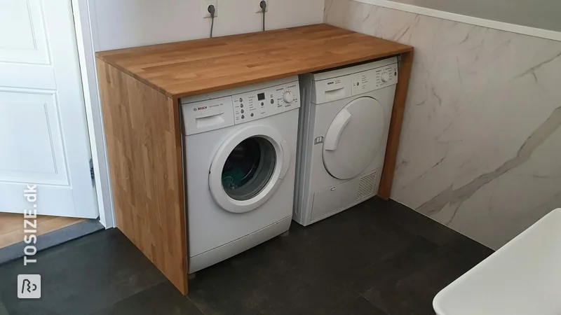 Solid oak washer and dryer conversion, by Nick