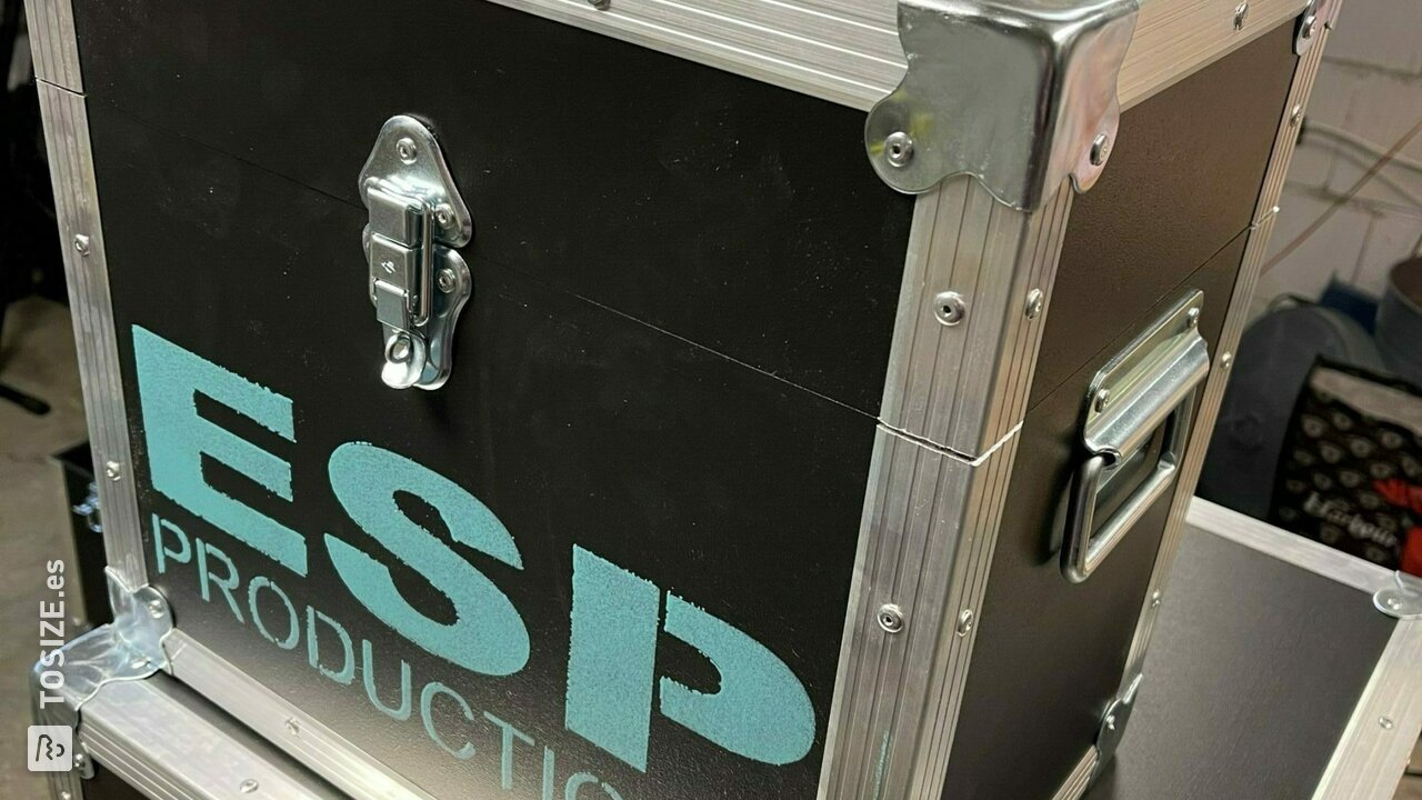 Flight case para productos como bolas de espejos, MDF de ESP Productions