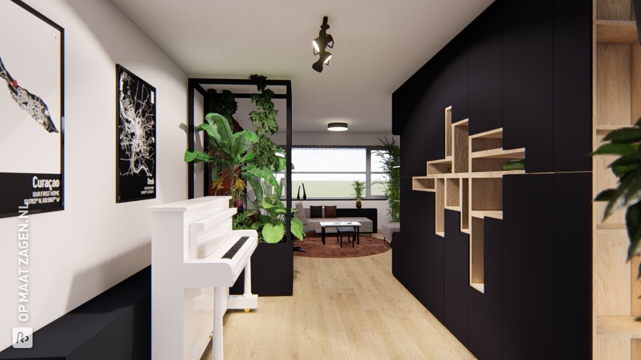 Plantenbak/ room divider, door Darja OPMAATZAGEN.nl