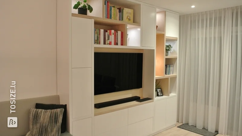 Meuble élégant en MDF combiné avec Birch Multiplex, par Bas