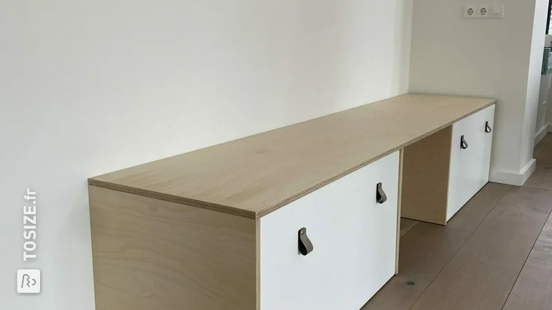 Ikea Hack Smastad transformed into a large play desk, by Kwan