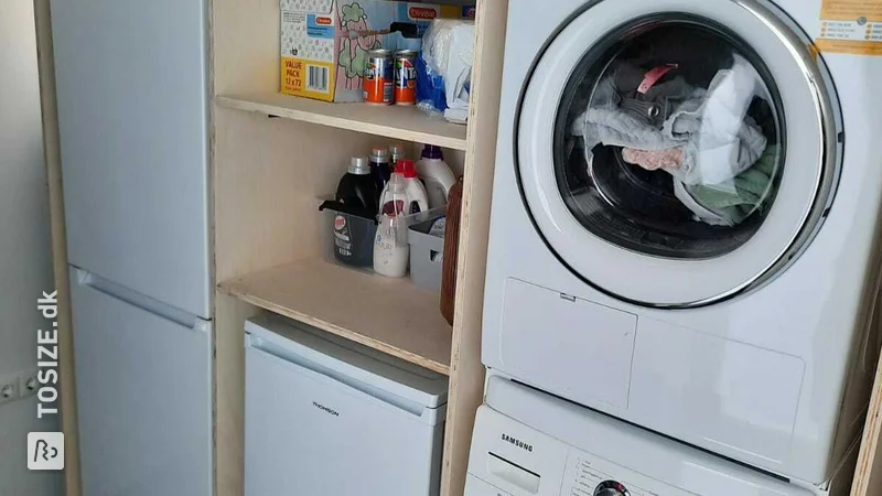 Washing machine conversion made of plywood interior poplar, by Maurits