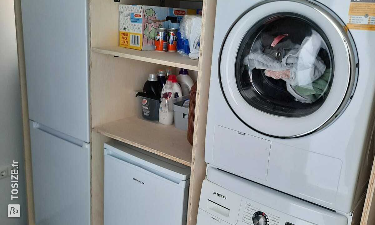 Conversion de machine à laver à partir de peuplier intérieur en contreplaqué, par Maurits