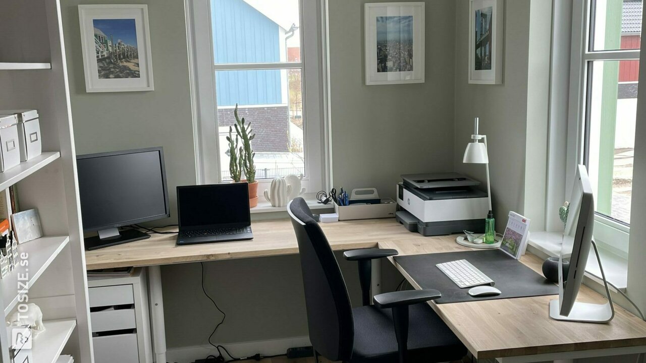 New home office with solid oak! By Dennis