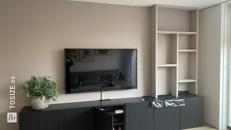 Bricolaje: construcción de gabinete de caja en gabinete de TV, por Manon