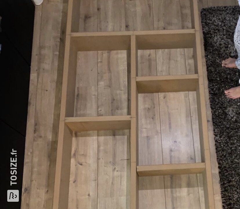 Bricolage: Construction de caisson sur meuble TV, par Manon