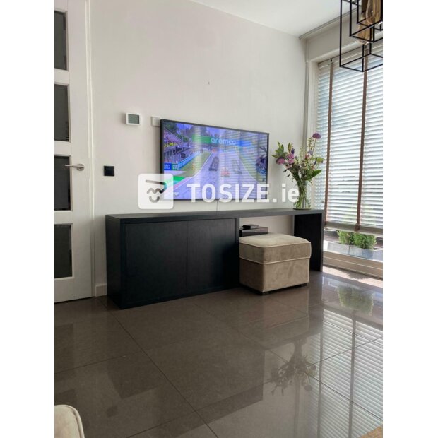 Custom black oak TV by Raymond TOSIZE.ie