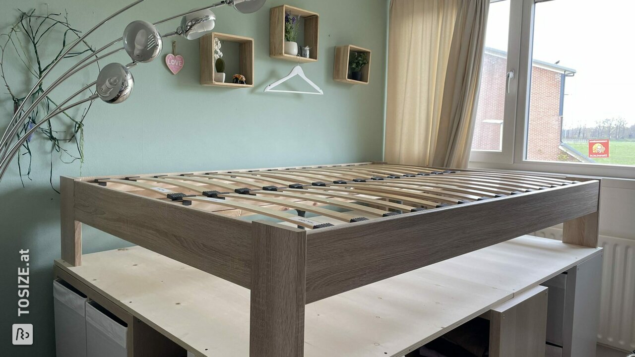 DIY: Hochbett für mehr Stauraum aus Sperrholz, von Sophie