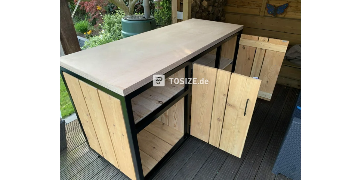 Arbeitsplatte für eine selbstgebaute OutdoorKüche von Roy TOSIZE.de