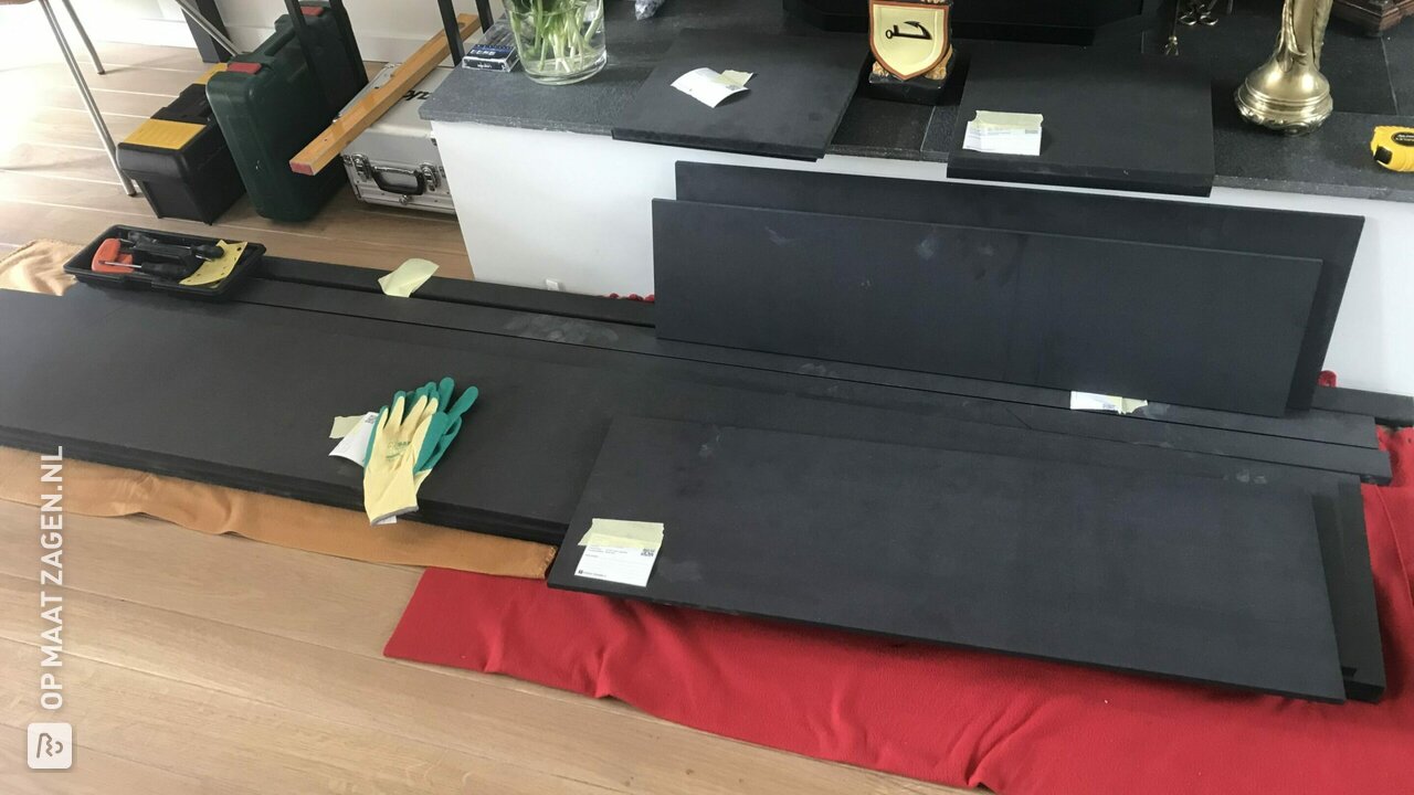 TV meubel van MDF zwart V313, door Peter