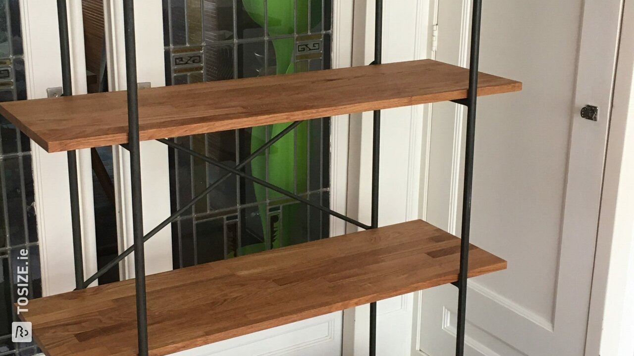 Kitchen rack refurbished with custom oak plates - TOSIZE.ie