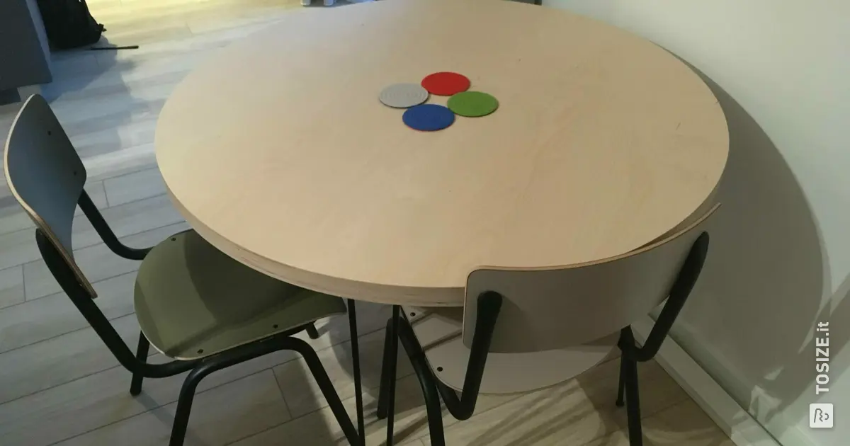 AUPROTEC Pannello Multistrato 18mm Piano Rotondo 500 Mm Tavola - Foto 6