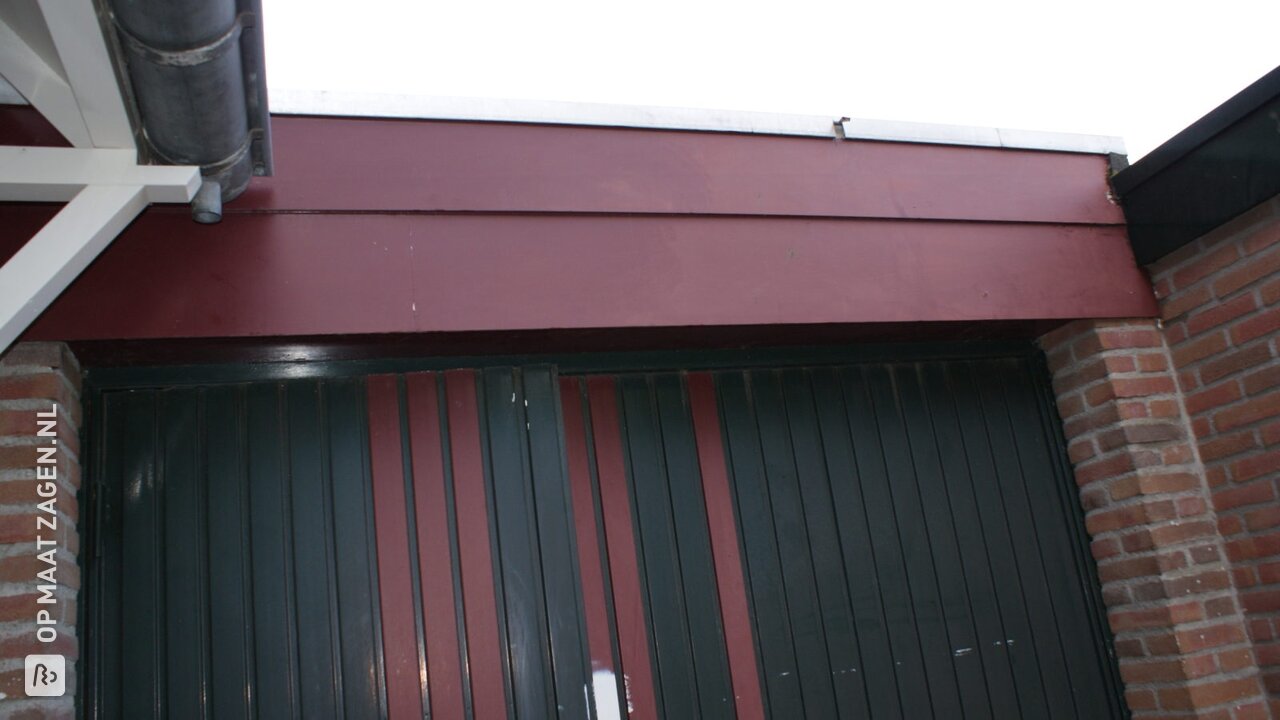 Renewal of garage fascias with plywood